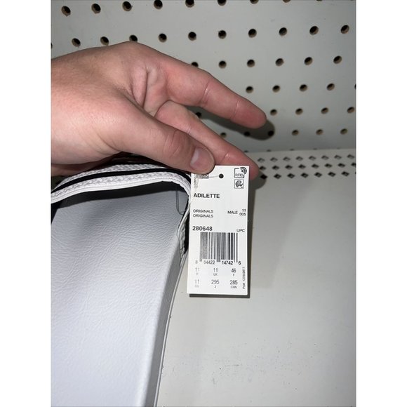 Adidas Adilette Mens Sport Sandals Slides Flip Flops Size 11 White Black 280648 - Picture 8 of 8